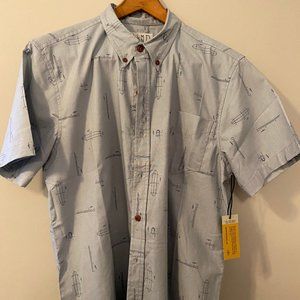 Never Worn Almond Surfboards Button Up